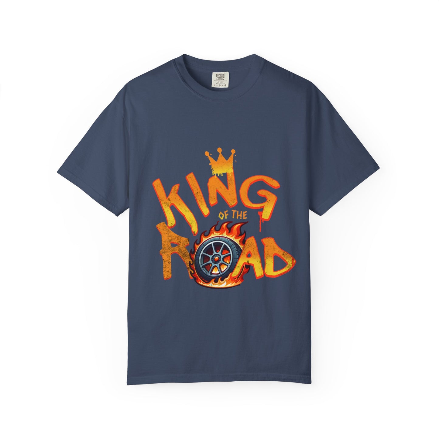 King of the Road Unisex Garment-Dyed T-Shirt - Perfect for Road Trips and Adventure Lovers