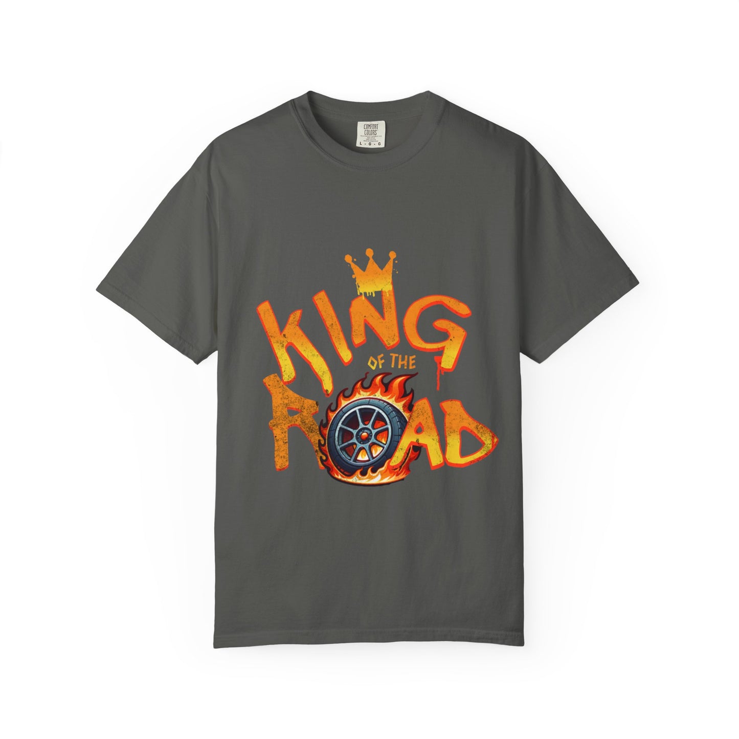 King of the Road Unisex Garment-Dyed T-Shirt - Perfect for Road Trips and Adventure Lovers