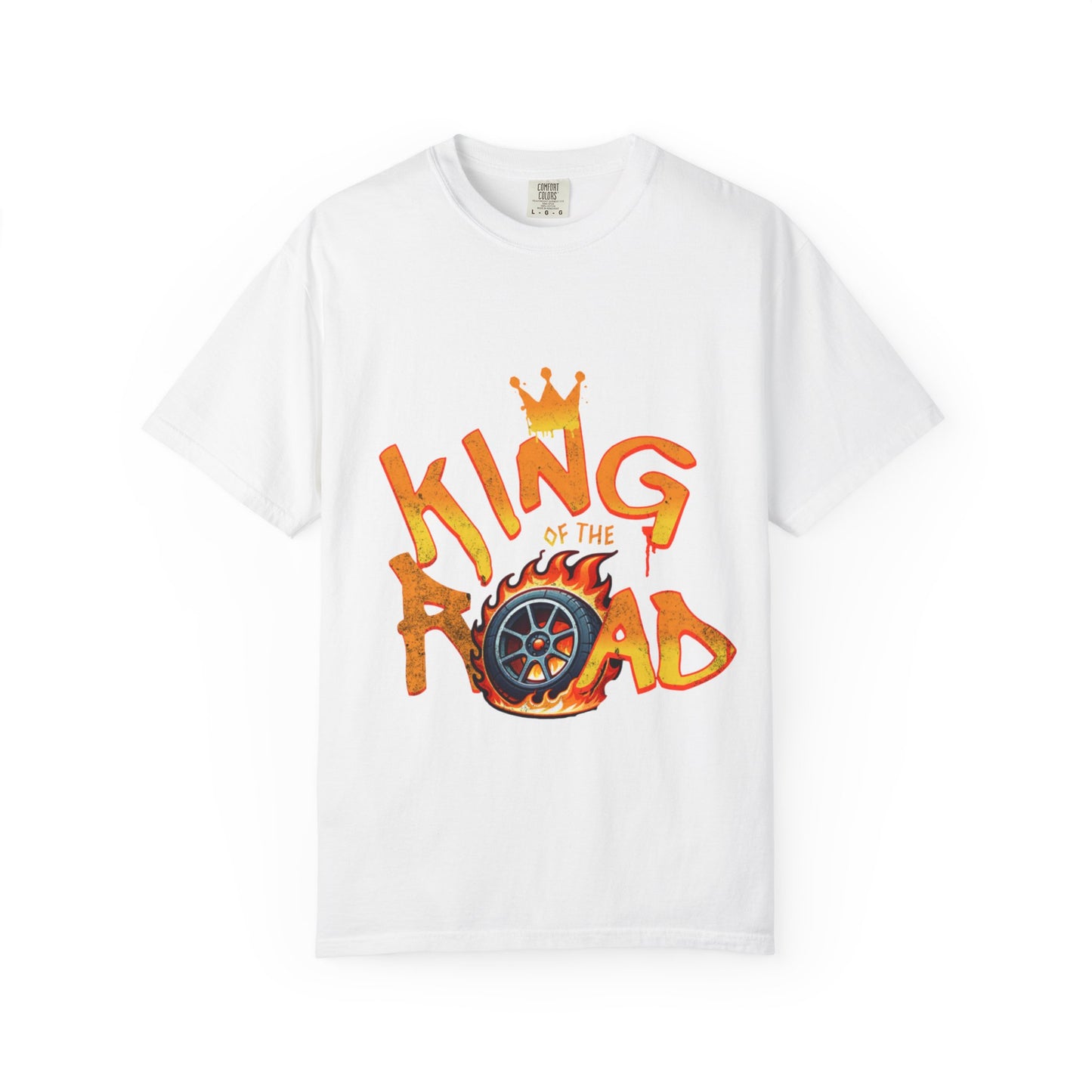 King of the Road Unisex Garment-Dyed T-Shirt - Perfect for Road Trips and Adventure Lovers