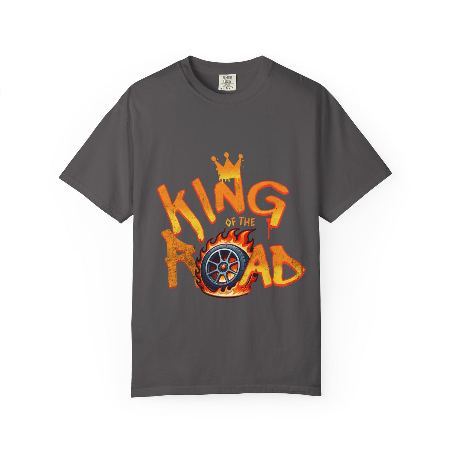 King of the Road Unisex Garment-Dyed T-Shirt - Perfect for Road Trips and Adventure Lovers