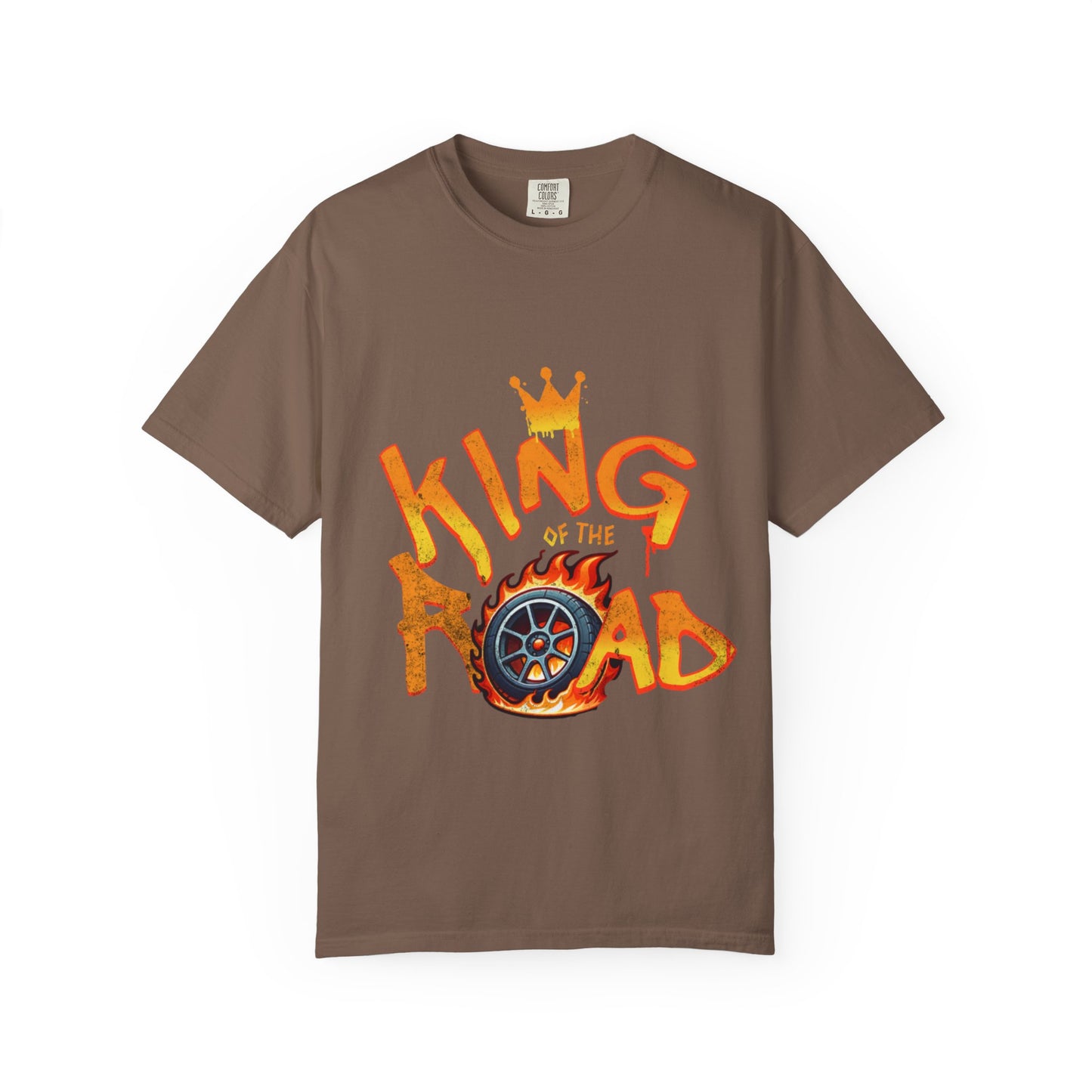 King of the Road Unisex Garment-Dyed T-Shirt - Perfect for Road Trips and Adventure Lovers
