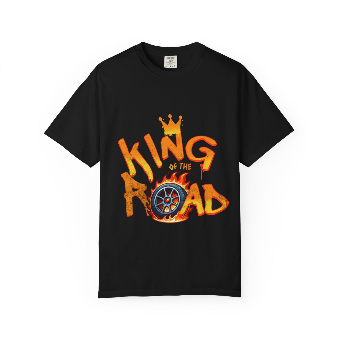 King of the Road Unisex Garment-Dyed T-Shirt - Perfect for Road Trips and Adventure Lovers